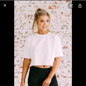 These Three Boutique White Boxy Tee